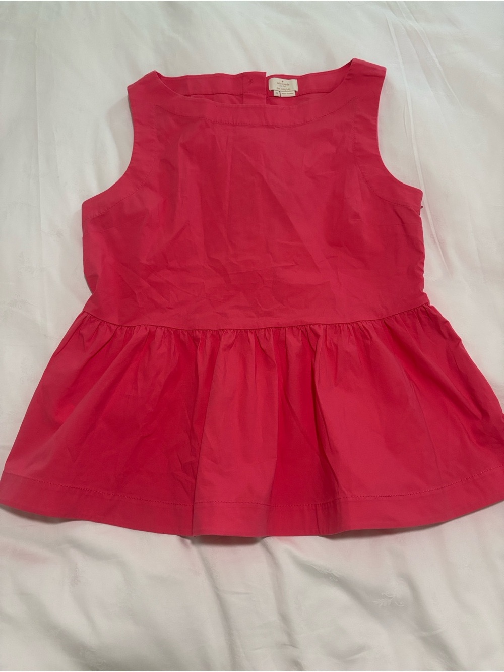 Kate Spade Pink Peplum Top